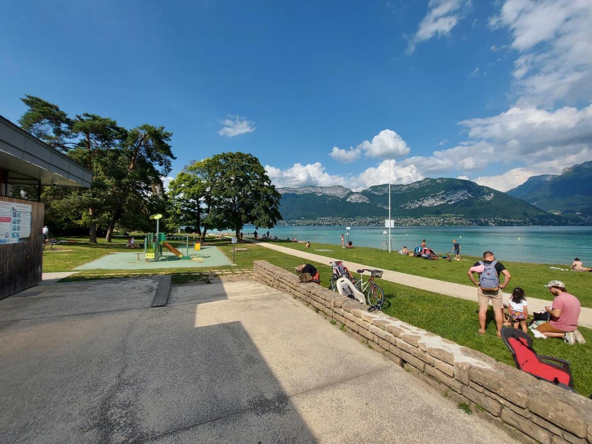 A 200 Metres Du Lac D'Annecy, Spacieux Appartement 3 Chambres Avec Terrasse Et Jardin Sevrier Bagian luar foto